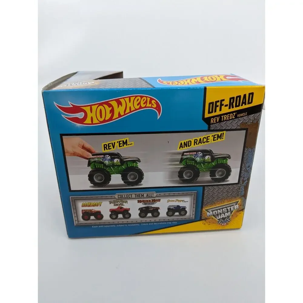 Hot Wheels Monster Jam Rev Tredz Backdraft Monster Truck 1:43 W3275